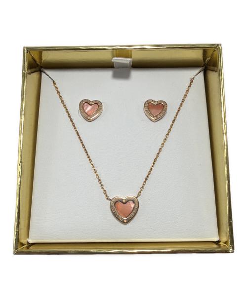 MICHAEL KORS（マイケル・コース）MICHAEL KORS (マイケル・コース) ネックレス ゴールド×ピンクの古着・服飾アイテム