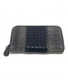 BOTTEGA VENETA（ボッテガベネタ）の古着「長財布」｜ネイビー×ブルー