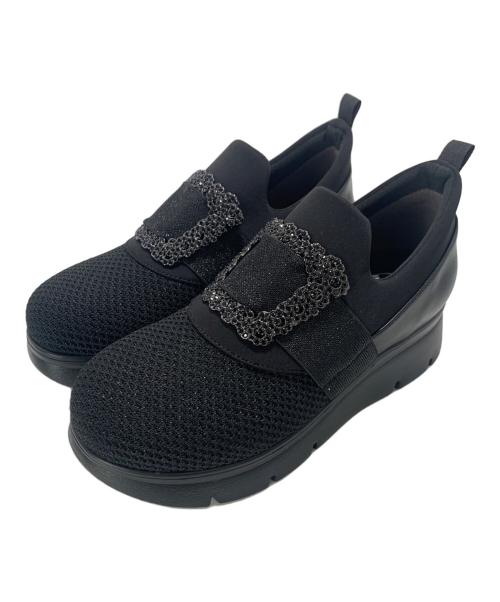 unReef （アンリーフ）unReef  (アンリーフ) スニーカー ブラック サイズ:22.5の古着・服飾アイテム