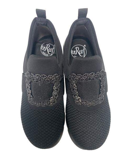 unReef （アンリーフ）unReef  (アンリーフ) スニーカー ブラック サイズ:22.5の古着・服飾アイテム