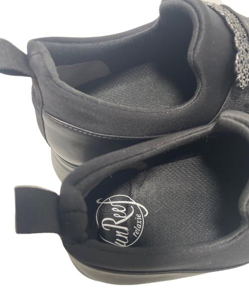 unReef （アンリーフ）unReef  (アンリーフ) スニーカー ブラック サイズ:22.5の古着・服飾アイテム