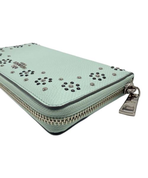 COACH（コーチ）COACH (コーチ) ラウンドファスナー財布 グリーンの古着・服飾アイテム