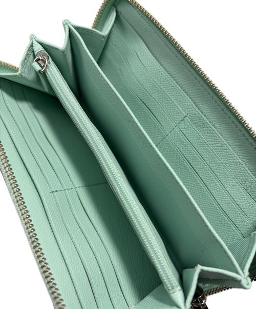 COACH（コーチ）COACH (コーチ) ラウンドファスナー財布 グリーンの古着・服飾アイテム