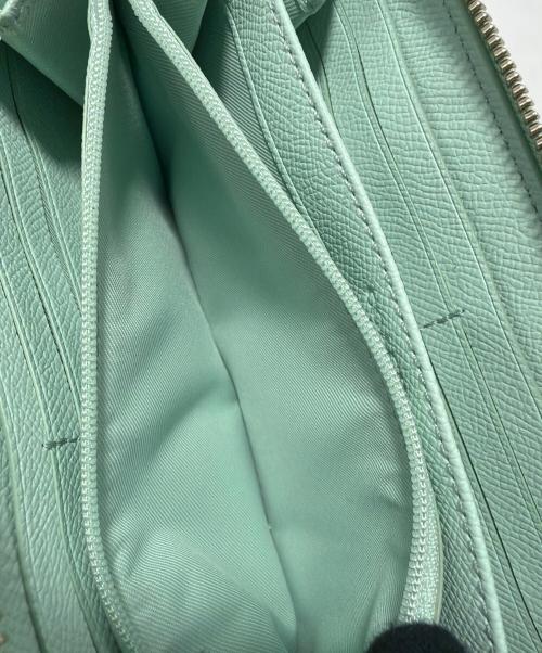 COACH（コーチ）COACH (コーチ) ラウンドファスナー財布 グリーンの古着・服飾アイテム