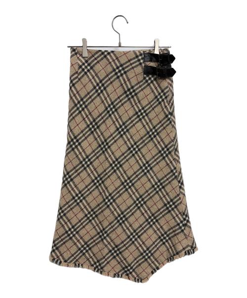 BURBERRY LONDON（バーバリーロンドン）BURBERRY LONDON (バーバリーロンドン) ノバチェックスカート ベージュ サイズ:36の古着・服飾アイテム