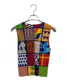 PLEATS PLEASE（プリーツプリーズ）の古着「ノースリーブシャツ」｜マルチカラー