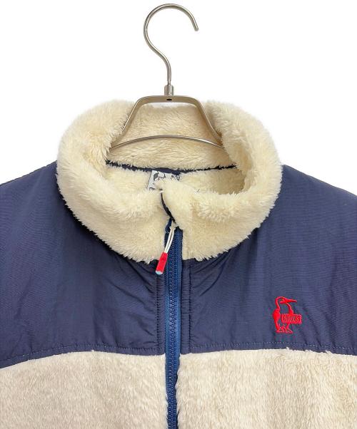 CHUMS（チャムス）CHUMS (チャムス) ボアジャケット ベージュ×ネイビー サイズ:Mの古着・服飾アイテム