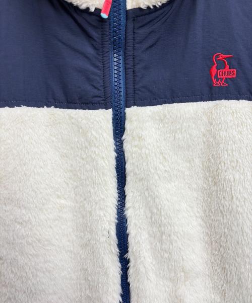 CHUMS（チャムス）CHUMS (チャムス) ボアジャケット ベージュ×ネイビー サイズ:Mの古着・服飾アイテム