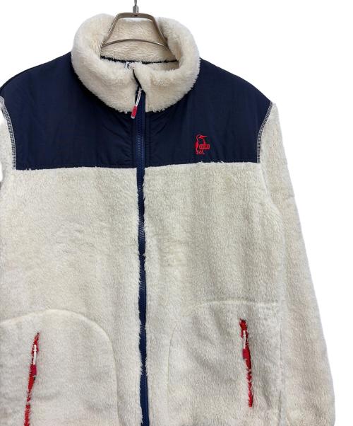 CHUMS（チャムス）CHUMS (チャムス) ボアジャケット ベージュ×ネイビー サイズ:Mの古着・服飾アイテム