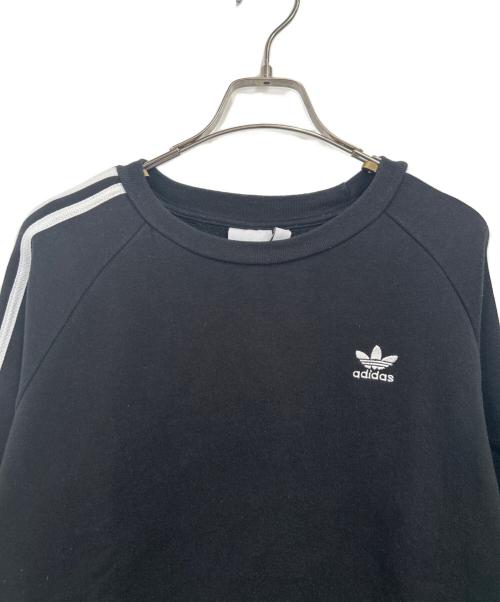 adidas（アディダス）adidas (アディダス) スウェット ブラック×ホワイト サイズ:Mの古着・服飾アイテム