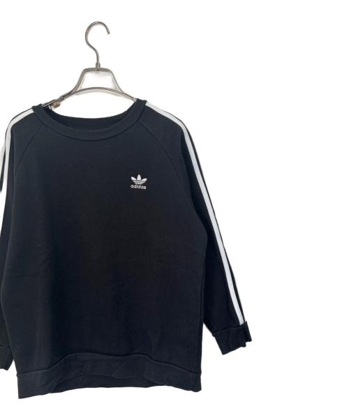 adidas（アディダス）adidas (アディダス) スウェット ブラック×ホワイト サイズ:Mの古着・服飾アイテム