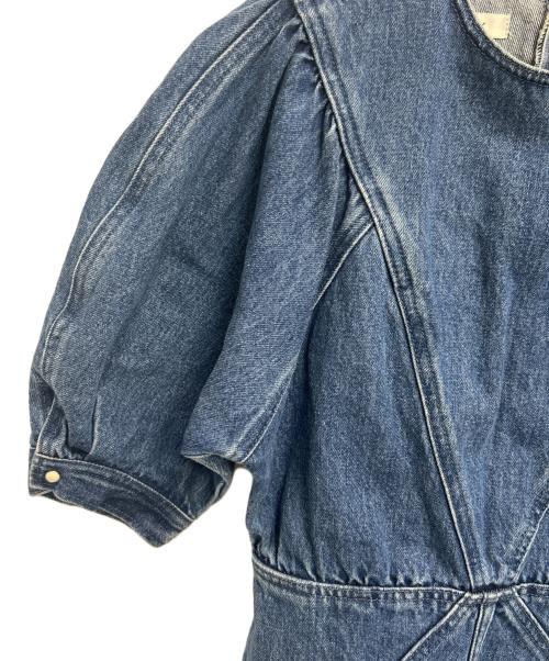 moussy（マウジー）moussy (マウジー) 半袖ワンピース インディゴ サイズ:1の古着・服飾アイテム