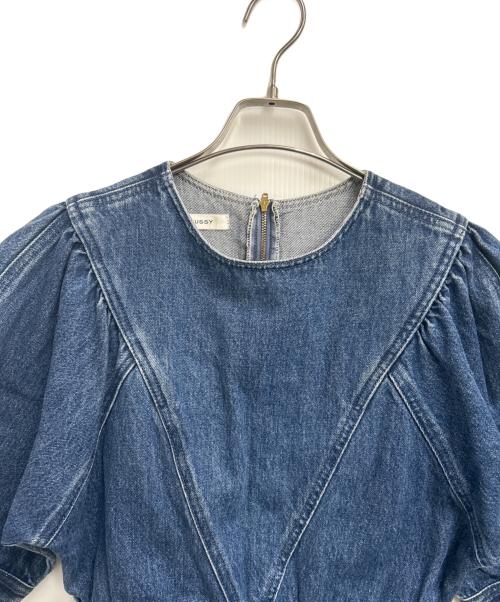 moussy（マウジー）moussy (マウジー) 半袖ワンピース インディゴ サイズ:1の古着・服飾アイテム