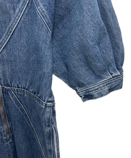 moussy（マウジー）moussy (マウジー) 半袖ワンピース インディゴ サイズ:1の古着・服飾アイテム