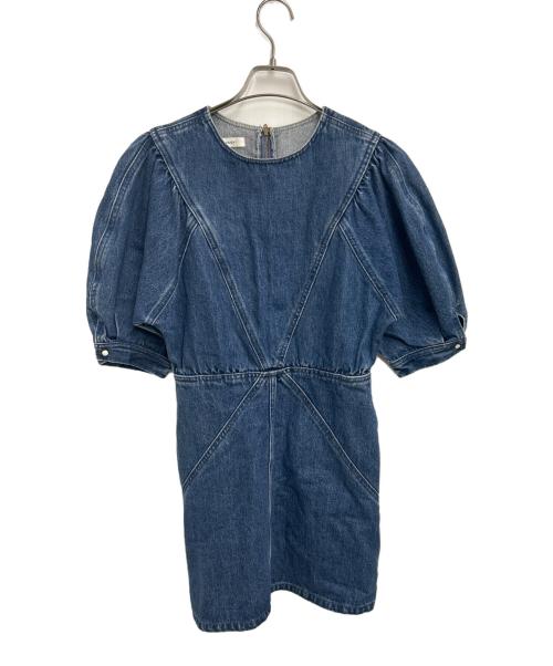 moussy（マウジー）moussy (マウジー) 半袖ワンピース インディゴ サイズ:1の古着・服飾アイテム