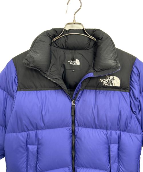 THE NORTH FACE（ザ ノース フェイス）THE NORTH FACE (ザ ノース フェイス) ダウンジャケット パープル×ブラック サイズ:Lの古着・服飾アイテム
