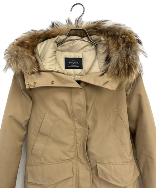 green label relaxing（グリーンレーベルリラクシング）green label relaxing (グリーンレーベルリラクシング) マウンテンダウンコート ベージュ サイズ:Sの古着・服飾アイテム