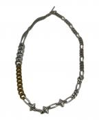 YOHJI YAMAMOTOヨウジヤマモト）の古着「マルチチェーンネックレス」｜シルバー×ゴールド