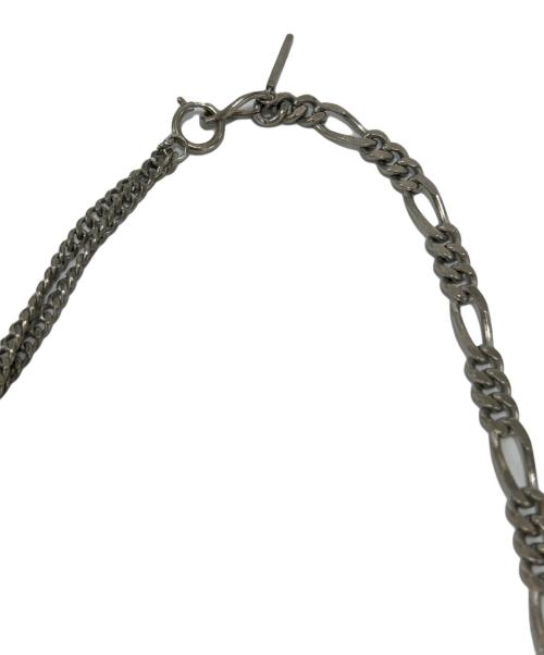 YOHJI YAMAMOTO（ヨウジヤマモト）YOHJI YAMAMOTO (ヨウジヤマモト) マルチチェーンネックレス シルバー×ゴールドの古着・服飾アイテム