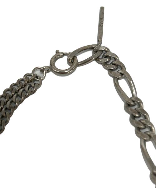 YOHJI YAMAMOTO（ヨウジヤマモト）YOHJI YAMAMOTO (ヨウジヤマモト) マルチチェーンネックレス シルバー×ゴールドの古着・服飾アイテム