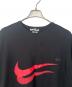 中古・古着 NIKE (ナイキ) BLACK COMME des GARCONS (ブラックコムデギャルソン) 半袖カットソー ブラック サイズ:M：10000円
