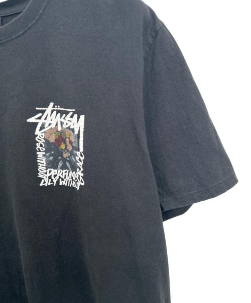 stussy（ステューシー）stussy (ステューシー) 半袖カットソー ブラック サイズ:XLの古着・服飾アイテム