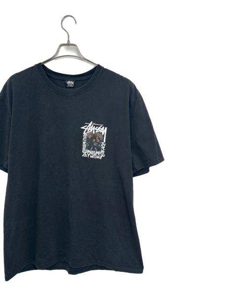 stussy（ステューシー）stussy (ステューシー) 半袖カットソー ブラック サイズ:XLの古着・服飾アイテム