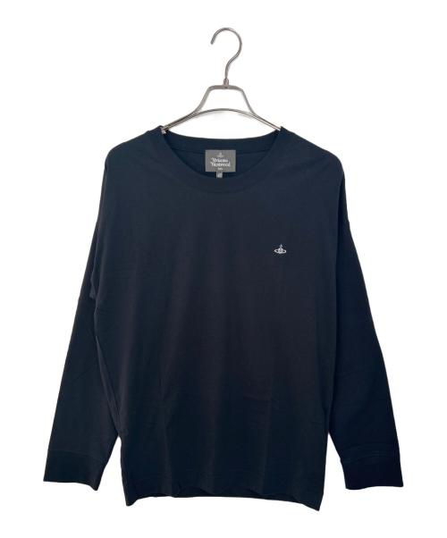 Vivienne Westwood（ヴィヴィアンウエストウッド）Vivienne Westwood (ヴィヴィアンウエストウッド) 長袖カットソー ブラック サイズ:46の古着・服飾アイテム