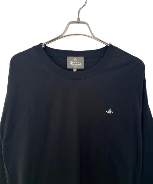 Vivienne Westwood（ヴィヴィアンウエストウッド）Vivienne Westwood (ヴィヴィアンウエストウッド) 長袖カットソー ブラック サイズ:46の古着・服飾アイテム