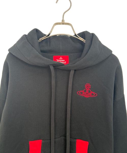 Vivienne Westwood（ヴィヴィアンウエストウッド）Vivienne Westwood (ヴィヴィアンウエストウッド) パーカー ブラック×レッド サイズ:00の古着・服飾アイテム