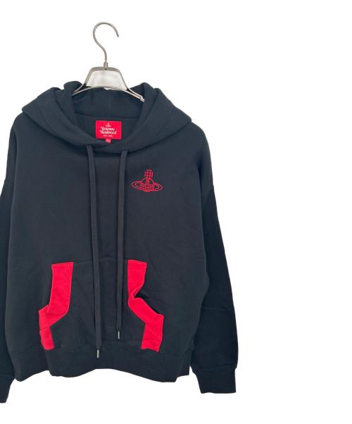 Vivienne Westwood（ヴィヴィアンウエストウッド）Vivienne Westwood (ヴィヴィアンウエストウッド) パーカー ブラック×レッド サイズ:00の古着・服飾アイテム