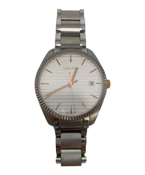 Calvin Klein（カルバンクライン）Calvin Klein (カルバンクライン) 腕時計 ホワイト×ブロンズの古着・服飾アイテム