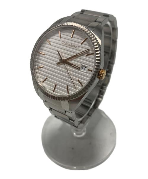 Calvin Klein（カルバンクライン）Calvin Klein (カルバンクライン) 腕時計 ホワイト×ブロンズの古着・服飾アイテム