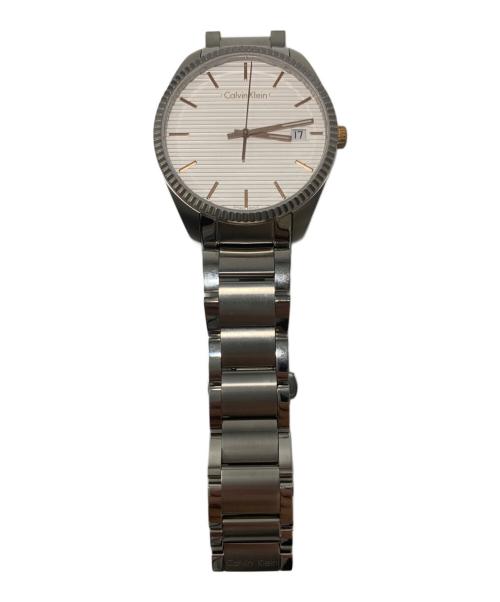 Calvin Klein（カルバンクライン）Calvin Klein (カルバンクライン) 腕時計 ホワイト×ブロンズの古着・服飾アイテム