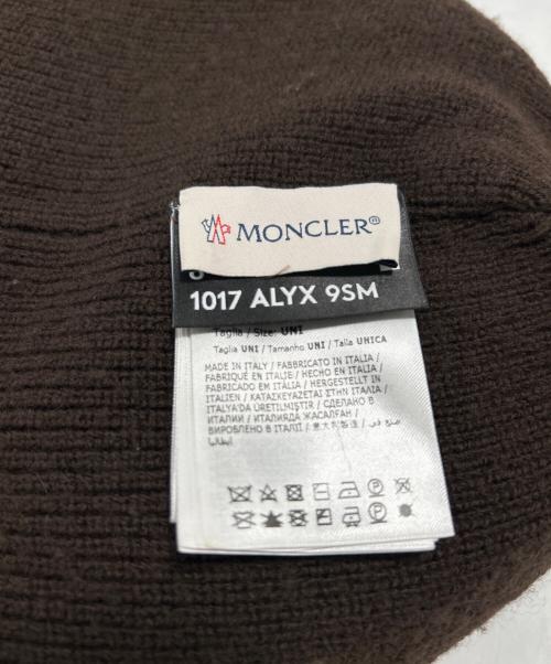 MONCLER（モンクレール）MONCLER (モンクレール) 1017 ALYX 9SM (テンセブンティーン アリクス ナインエスエム) ニット帽 ブラウンの古着・服飾アイテム