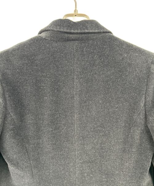 ANNE KLEIN（アンクライン）ANNE KLEIN (アンクライン) ミンクファー衿付きロングコート ブラック サイズ:Mの古着・服飾アイテム