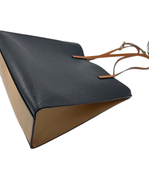 MARC JACOBS（マークジェイコブズ）MARC JACOBS (マークジェイコブズ) トートバッグ ブラック×ブラウンの古着・服飾アイテム