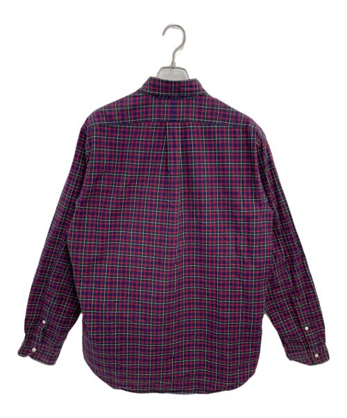 POLO RALPH LAUREN（ポロ・ラルフローレン）POLO RALPH LAUREN (ポロ・ラルフローレン) 長袖シャツ レッド×ネイビー サイズ:SIZE Lの古着・服飾アイテム