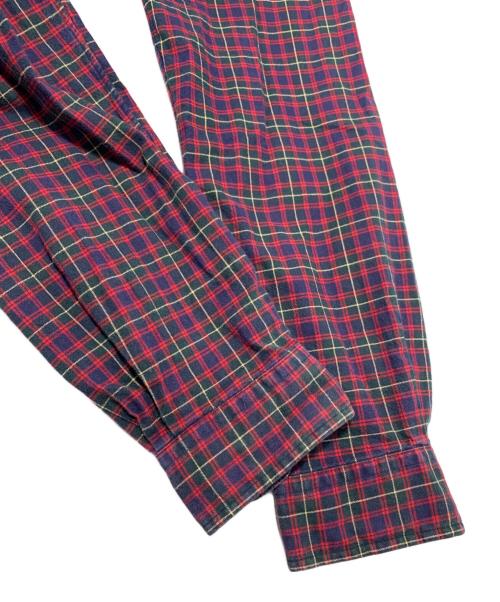 POLO RALPH LAUREN（ポロ・ラルフローレン）POLO RALPH LAUREN (ポロ・ラルフローレン) 長袖シャツ レッド×ネイビー サイズ:SIZE Lの古着・服飾アイテム