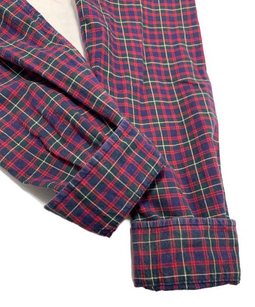 POLO RALPH LAUREN（ポロ・ラルフローレン）POLO RALPH LAUREN (ポロ・ラルフローレン) 長袖シャツ レッド×ネイビー サイズ:SIZE Lの古着・服飾アイテム