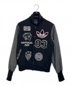 adidasアディダス）の古着「スタジャン」｜ブラック×グレー