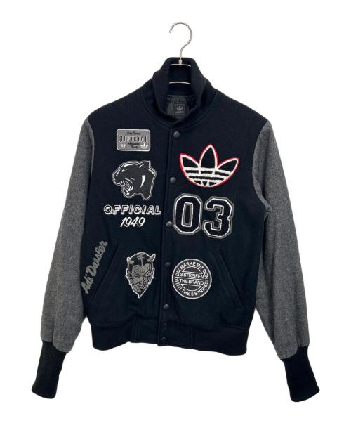 adidas（アディダス）adidas (アディダス) スタジャン ブラック×グレー サイズ:Mの古着・服飾アイテム