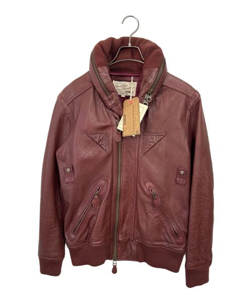 AVIREX（アヴィレックス）AVIREX (アヴィレックス) レザージャケット レッド サイズ:Lの古着・服飾アイテム