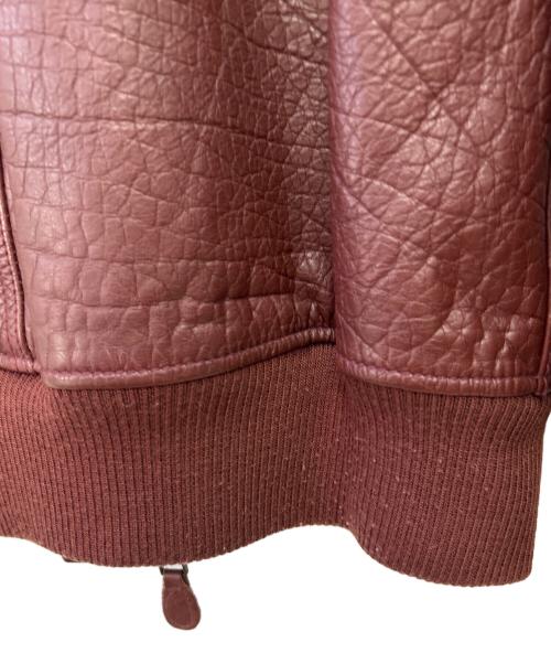 AVIREX（アヴィレックス）AVIREX (アヴィレックス) レザージャケット レッド サイズ:Lの古着・服飾アイテム