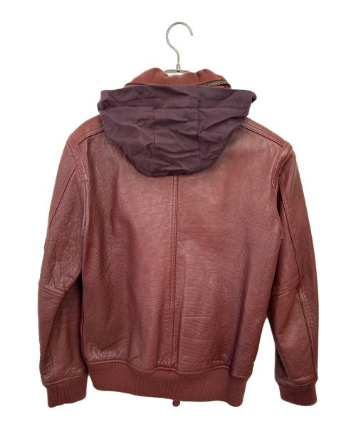 AVIREX（アヴィレックス）AVIREX (アヴィレックス) レザージャケット レッド サイズ:Lの古着・服飾アイテム