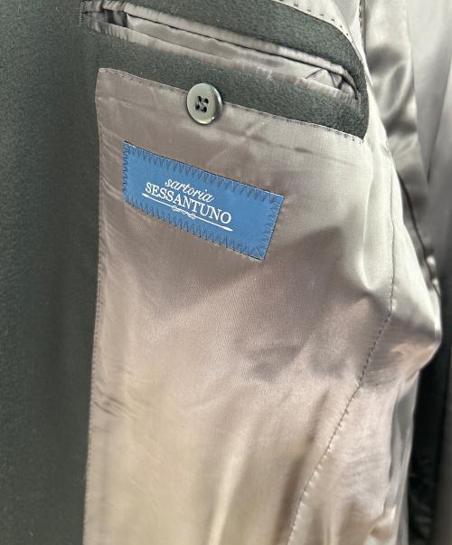 SARTORIA SESSANTUNO（サルトリア・ソリート）SARTORIA SESSANTUNO (サルトリア・ソリート) ZEGNA (ゼニア) カシミヤコート ブラック サイズ:52の古着・服飾アイテム