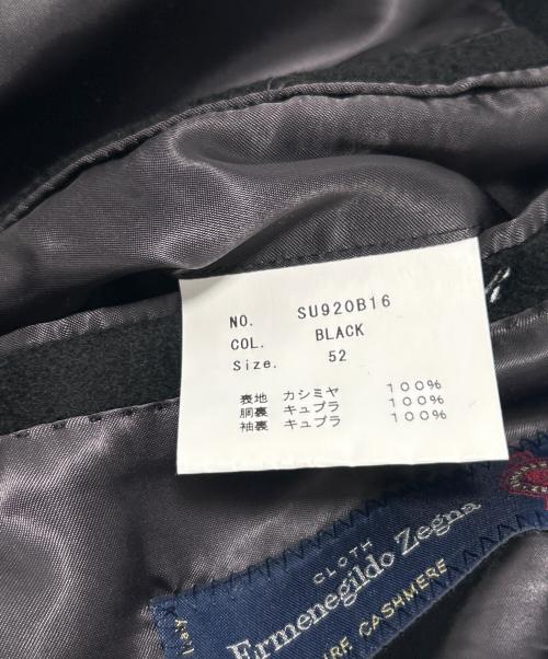SARTORIA SESSANTUNO（サルトリア・ソリート）SARTORIA SESSANTUNO (サルトリア・ソリート) ZEGNA (ゼニア) カシミヤコート ブラック サイズ:52の古着・服飾アイテム