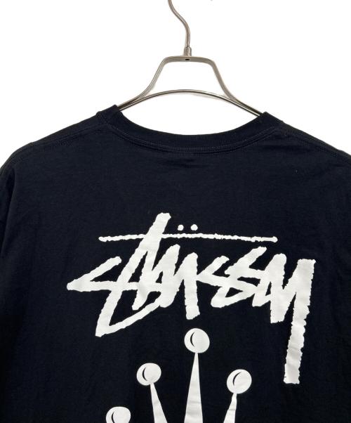 stussy（ステューシー）stussy (ステューシー) 半袖カットソー ブラック サイズ:XLの古着・服飾アイテム