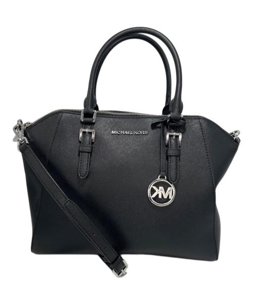 MICHAEL KORS（マイケル・コース）MICHAEL KORS (マイケル・コース) 2WAYショルダーバッグ ブラックの古着・服飾アイテム