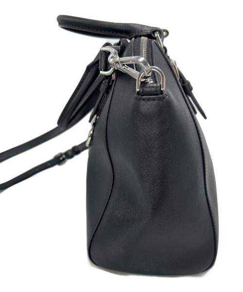 MICHAEL KORS（マイケル・コース）MICHAEL KORS (マイケル・コース) 2WAYショルダーバッグ ブラックの古着・服飾アイテム